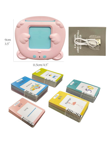 Tarjetas de Flash Coreano-Inglés MINMEER - 225 PCS para Niños