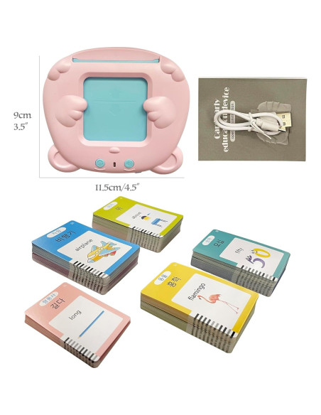 Tarjetas de Flash Coreano-Inglés MINMEER - 225 PCS para Niños Tarjetas de Flash Coreano-Inglés MINMEER - 225 PCS para Niños