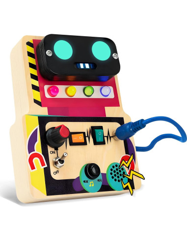 Juego de Mesa Montessori con LED y Bloques Suaves para Niños