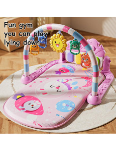 Alfombra de Juego para Bebés Al YING LE Rosa con Piano Musical 2