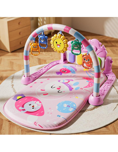 Alfombra de Juego para Bebés Al YING LE Rosa con Piano Musical