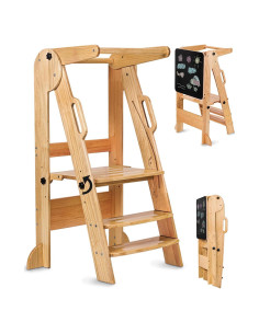 Torre Plegable Montessori Pourvotre para Niños 3-6 Años