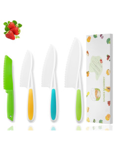 Set de Cuchillos para Niños WALAWALA 4 Piezas Libre de BPA