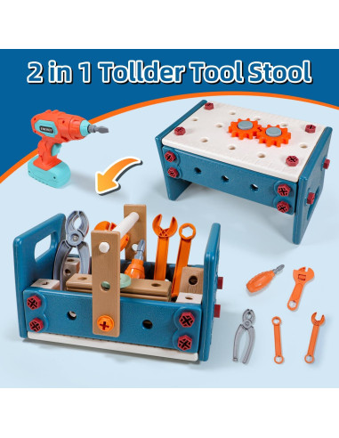 Juego de Herramientas para Niños VEAIS 120 Piezas Educativo