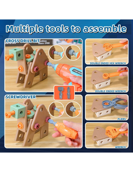 Juego de Herramientas para Niños VEAIS 120 Piezas Educativo