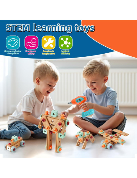 Juego de Herramientas para Niños VEAIS 120 Piezas Educativo