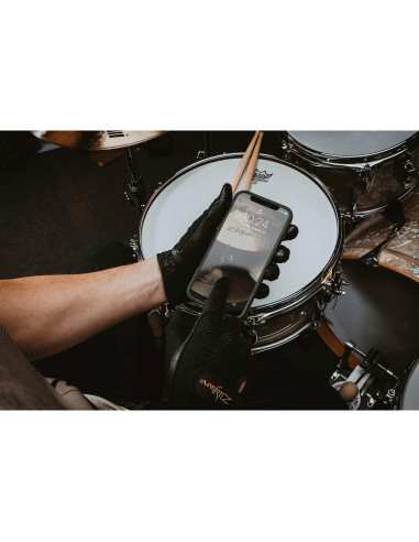 Guantes para Bateristas Zildjian - Táctiles, Mediano, Negro