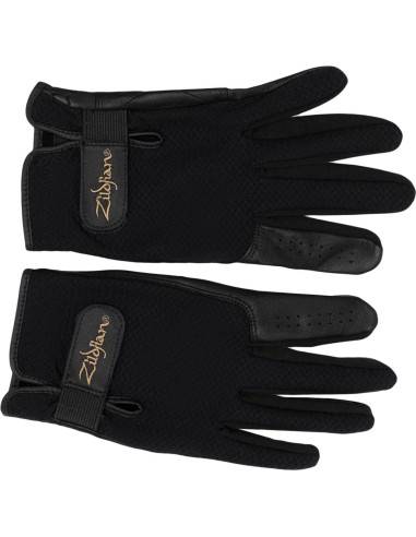 Guantes para Bateristas Zildjian - Táctiles, Mediano, Negro