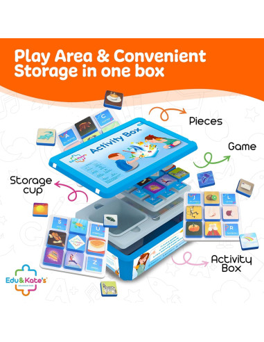 Juguete Educativo Montessori Edu&Kate - Alfabeto 27 Piezas