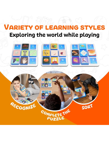 Juguete Educativo Montessori Edu&Kate - Alfabeto 27 Piezas