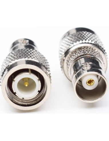 Adaptador Coaxial ANHAN TNC Macho a BNC Hembra 2 Piezas