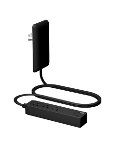 Extensor de Salida LIDER 3 Receptáculos USB Tipo-A y C Negro