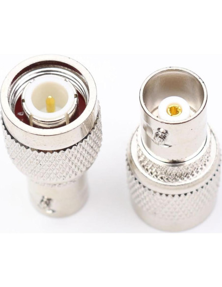 Adaptador Coaxial ANHAN TNC Macho a BNC Hembra 2 Piezas