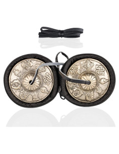 Címbalos Tingsha ZenBless Tibetanos 2 Piezas con Funda