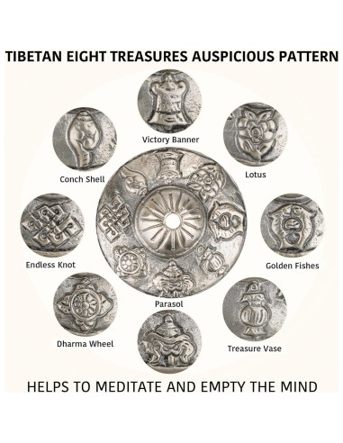 Címbalos Tingsha ZenBless Tibetanos 2 Piezas con Funda