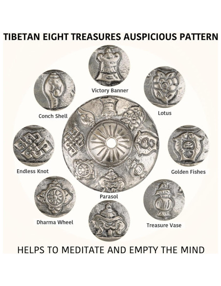 Címbalos Tingsha ZenBless Tibetanos 2 Piezas con Funda