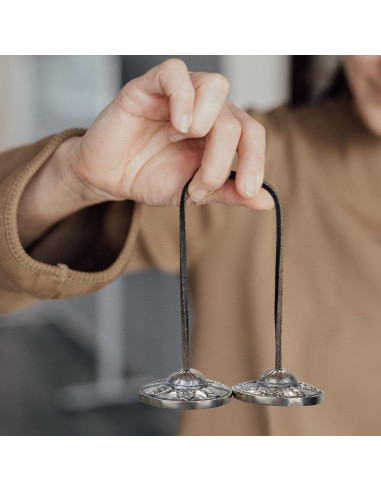 Címbalos Tingsha ZenBless Tibetanos 2 Piezas con Funda