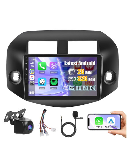 Radio de Coche Roinvou Android 10.1" para Toyota RAV4 2006-2012