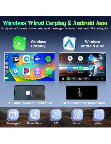 Radio de Coche Roinvou Android 10.1" para Toyota RAV4 2006-2012