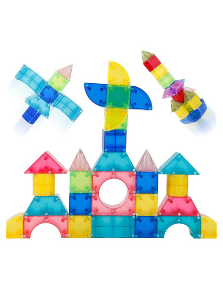 67 Piezas Bloques Magnéticos Gserin para Niños 3-8 Años