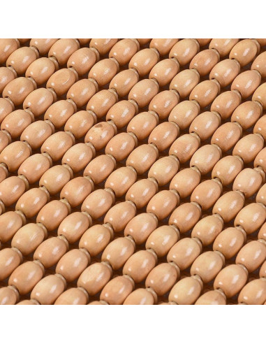 Cubierta de Asiento de Coche Blueshyhall de Perlas de Madera Beige