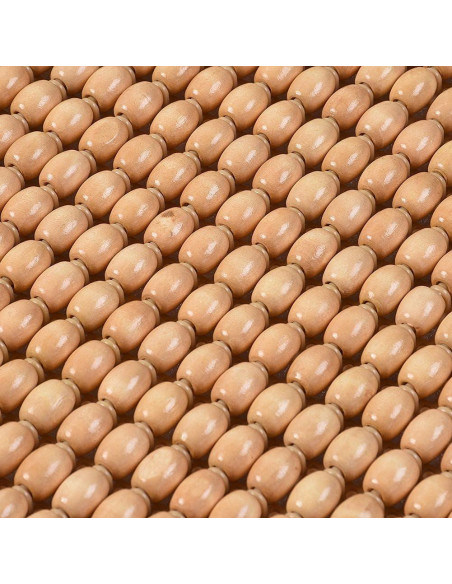 Cubierta de Asiento de Coche Blueshyhall de Perlas de Madera Beige