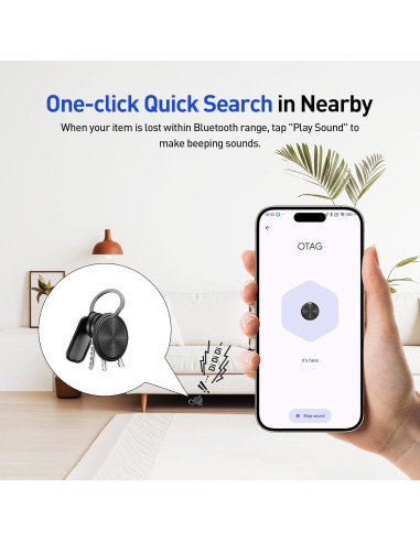 Rastreador Bluetooth KZO para Android, 2 Paquete, Negro