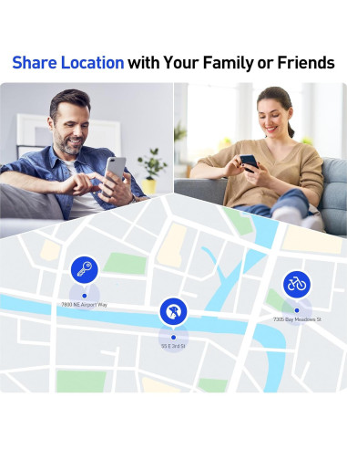 Rastreador Bluetooth KZO para Android, 2 Paquete, Negro