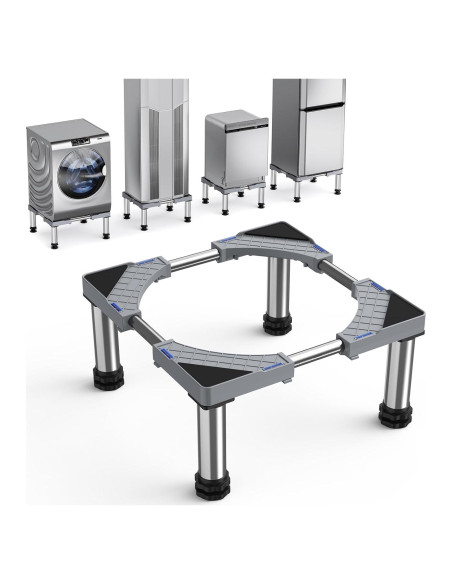 Soporte Ajustable para Mini Nevera GRPOCHE 20-23 cm Gris Soporte Ajustable para Mini Nevera GRPOCHE 20-23 cm Gris