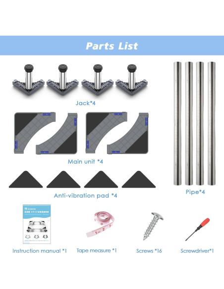 Soporte Ajustable para Mini Nevera GRPOCHE 20-23 cm Gris Soporte Ajustable para Mini Nevera GRPOCHE 20-23 cm Gris