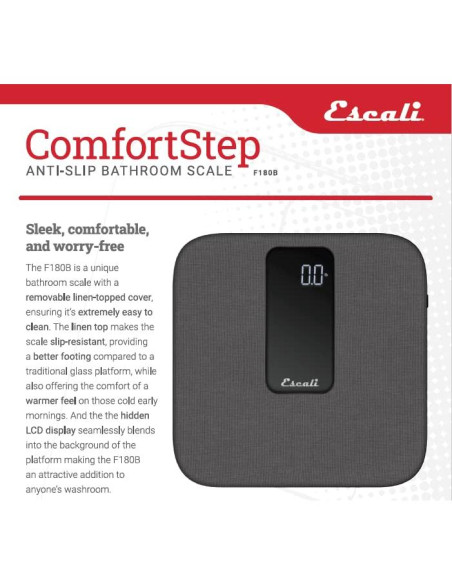 Balanza Digital Antideslizante Escali ComfortStep 181 kg
