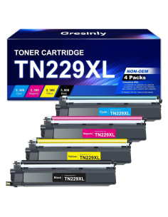 Cartucho de Tóner Gresinly TN229XL 4-Pack Compatible