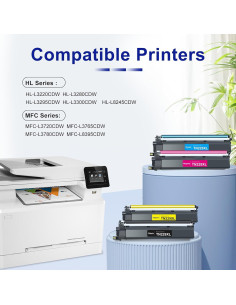 Cartucho de Tóner Gresinly TN229XL 4-Pack Compatible 2