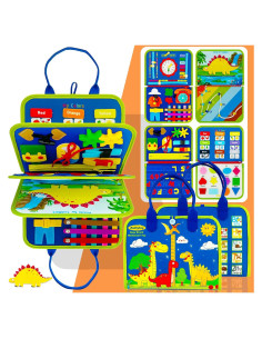 Tablero Ocupado Montessori Zaztytoy 26 en 1 para Niños 1-4 Años