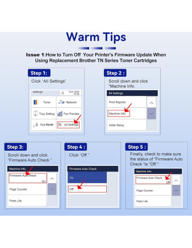 Cartucho de Tóner Gresinly TN229XL 4-Pack Compatible