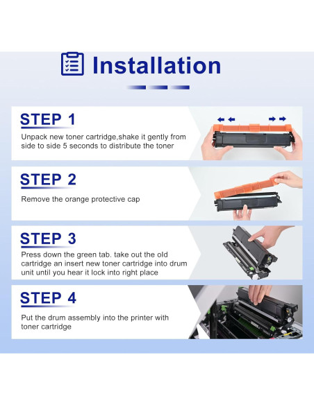 Cartucho de Tóner Gresinly TN229XL 4-Pack Compatible