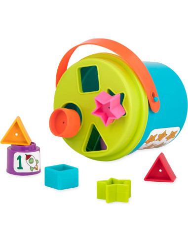 Battat Juego de Clasificación en Nido 19 Piezas para Bebés