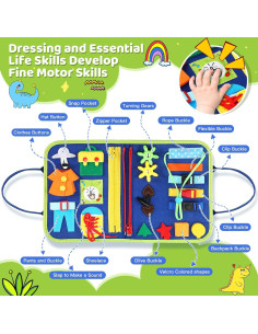 Tablero Ocupado Montessori AJsupojouet para Niños 3-5 Años 2