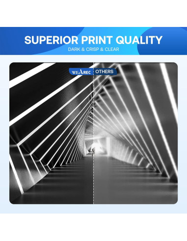 Cartucho de Tóner Negro Compatible Brother TN436 TN433 TN431 - 2 Pack