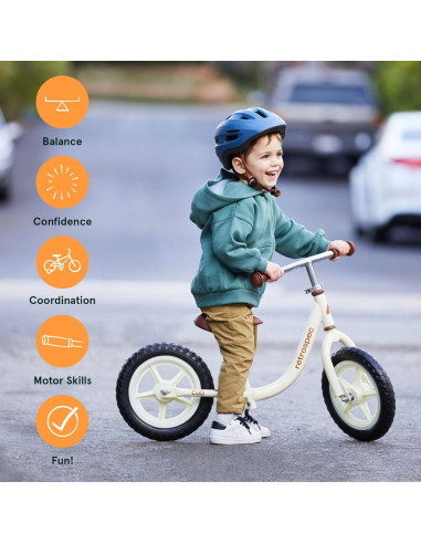 Bicicleta de Equilibrio Retrospec Cub Rosa 12" para Niños 2-5 Años
