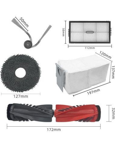 Accesorios de Reemplazo Roborock Saros 10R - Kit Completo
