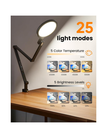 Luz de Anillo LED Regulable LIFENGSOLER para Videoconferencias