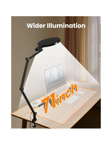 Luz de Anillo LED Regulable LIFENGSOLER para Videoconferencias