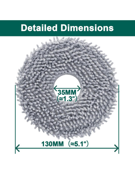 Almohadillas de Limpieza para Robot Aspiradora SANLQF - 8 Piezas
