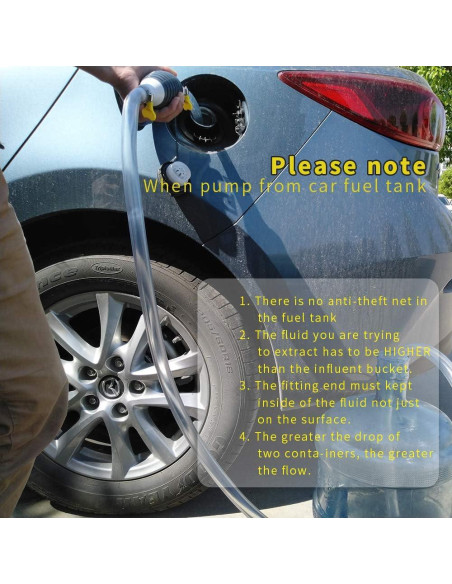 Bomba de Sifón Manual REACH AUTO PARTS 2M 10L/min para Combustible