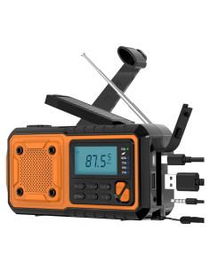 Radio de Emergencia Goodes GES-FM-035 con Manivela y Solar