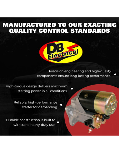 Motor de Arranque DB Electrical 410-52021 12V para CASE y FORD