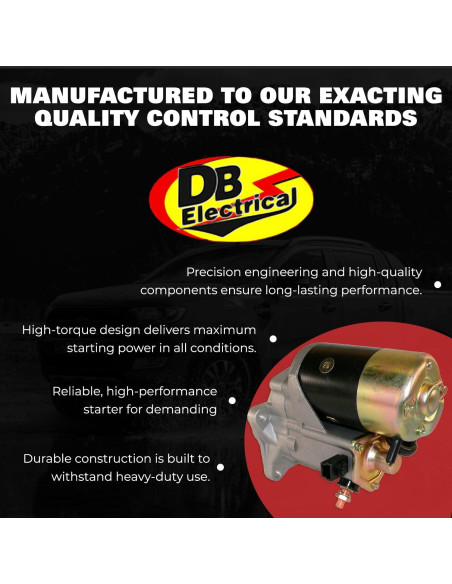 Motor de Arranque DB Electrical 410-52021 12V para CASE y FORD