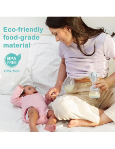 Colector Manual de Leche BumbleBee 150ml Silicona con Tapa 2