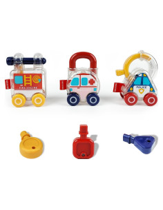 Kits de Ciencia Montessori para Bebés - Juguetes de Coche con Llave